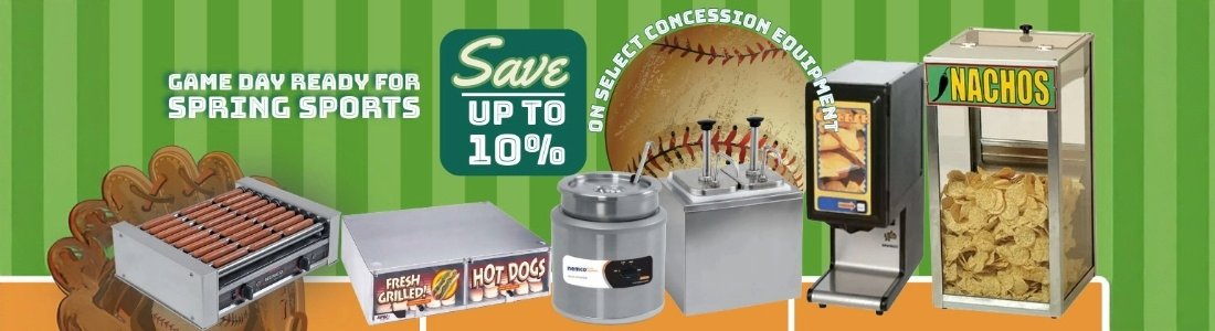Save 5% on Spring Concession Equipment and Supplies in Time for Baseball Season