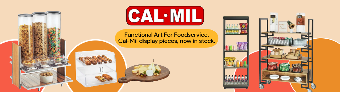 Now Offering Cal-Mil Display Cases and Serving Equipment and Supplies