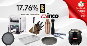 Winco Savings, Front of the House to  Back of the House– Take 10% Off Now!