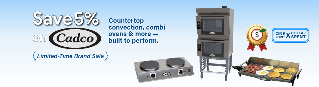 Cadco Save 5% on Cadco countertop, convection, combi ovens and more this week