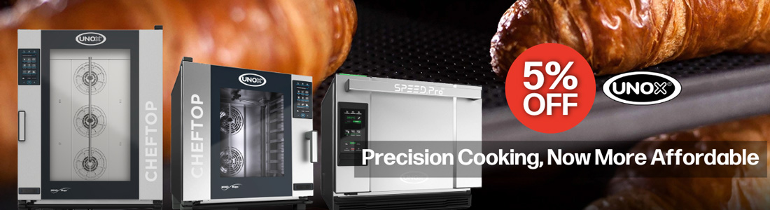 5% Off Unox — Precision Cooking, Now More Affordable
