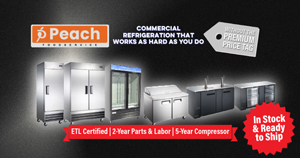 Peach Foodservice Refrigeration - In-Stock and Priced To Sell 