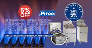 Pitco - Save 5% on All Pitco Fryers and Equipment