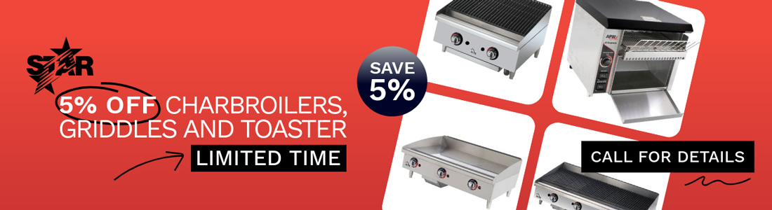 Save 5% on Star-Max Essentials - Griddles and Charbroilers