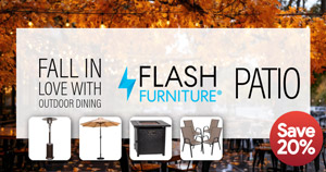 20% Off Flash Furniture Patio — Get Your Outdoor Space Fall-Ready