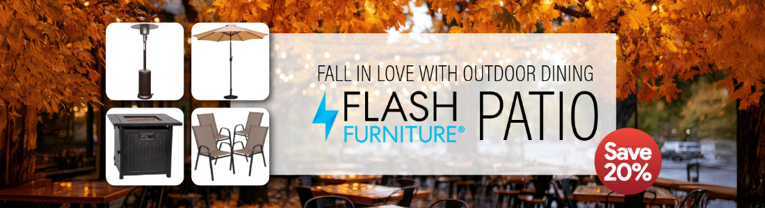 20% Off Flash Furniture Patio — Get Your Outdoor Space Fall-Ready