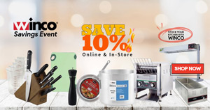Winco Savings, Front of the House to  Back of the House– Take 10% Off Now!
