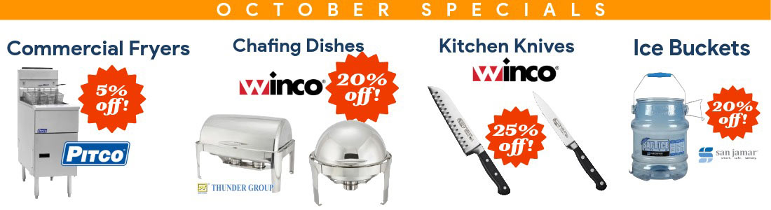 October Monthly Specials - Online and In-Store