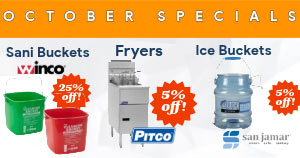 October Monthly Specials - Online and In-Store