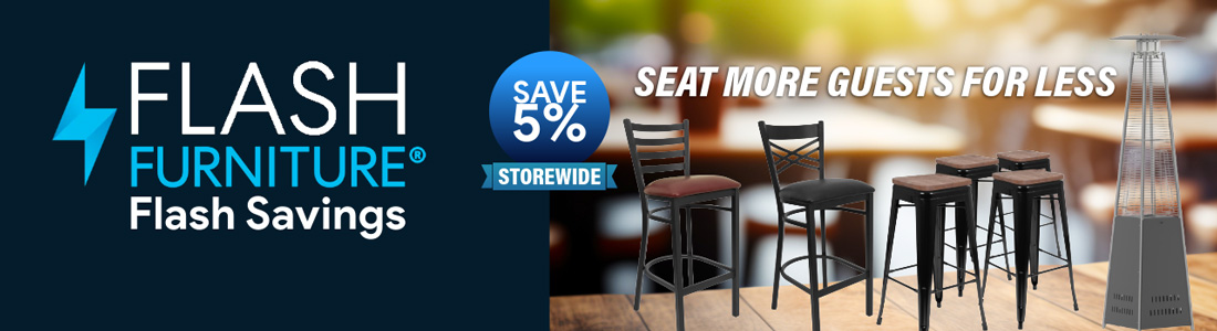 Flash Furniture Is Here. Save 5% This Week Only.