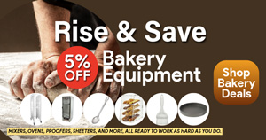 Save up to 10% on Bakery Equipment and Supplies