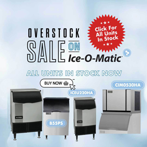 Need ice fast? We have stock on Ice-O-Matic units