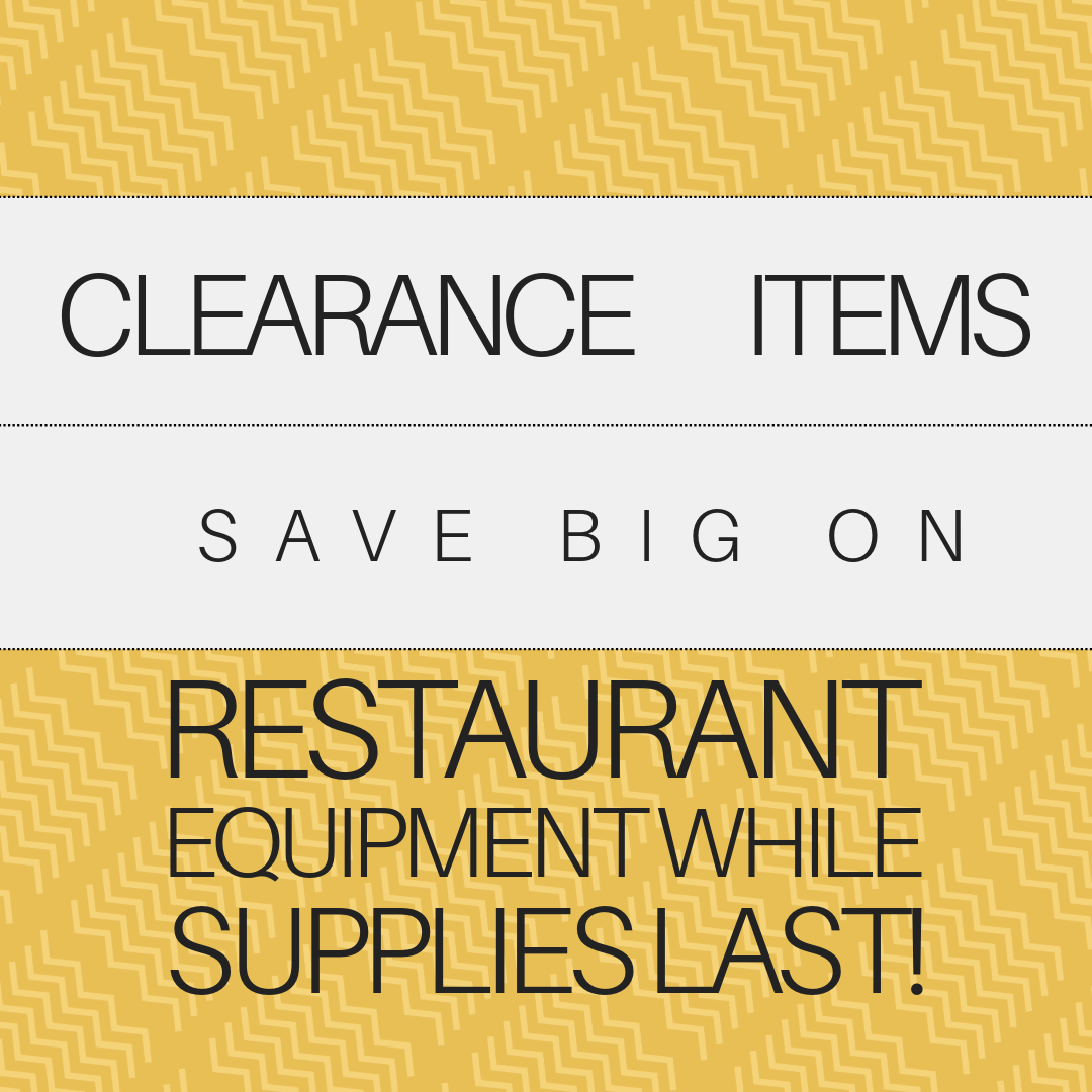 Massive Clearance Sale on Restaurant Equipment 