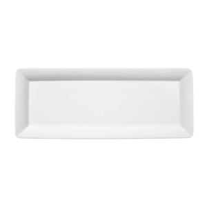 Mikasa Hospitality 001-590505 Seltmann White Porcelain 13.8" x 5.5" Rectangular Platter
