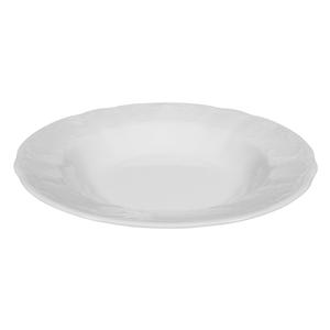 Mikasa Hospitality 001-601325 Seltmann White Porcelain 9" Dia. Deep Plate - 6 Each
