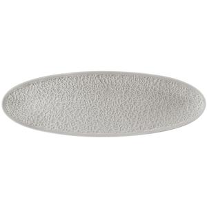 Mikasa Hospitality 001-773866 Seltmann Grey Porcelain 17.4in x 5.7in Coupe Platter - 2 Each 