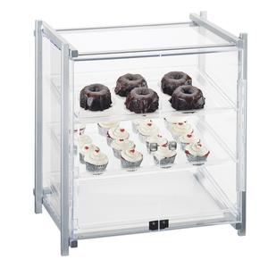 Cal-Mil 1145-S-74 One By One 20.5" x 17" Silver Frame 3-Tier Display Case