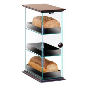 Cal-Mil 1204-52 Westport 8in x 13in Clear Acrylic 3-Tier Stackable Bread Box 