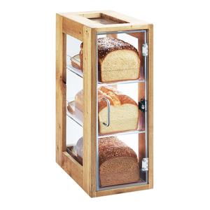 Cal-Mil 1204-99 Madera 8in x 13in Clear Acrylic 3-Tier Stackable Bread Box 