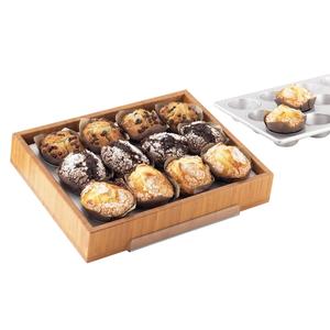 Cal-Mil 1339-60 Bamboo 16in x 11in Rectangular Display Tray 