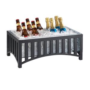 Cal-Mil 1365-12-13 Mission 14in x 22in Black Beverage Ice Display 