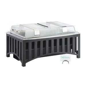 Cal-Mil 1368-13 Mission 21.6in x 13.6in Black Rectangular Chafing Dish 