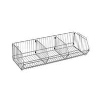 Quantum Food Service 36x20x9 Chrome Plated Modular Wire Stacking Basket - 2036BC 