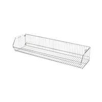 Quantum Food Service 48x20x9 Chrome Plated Modular Wire Stacking Basket - 2048BC 