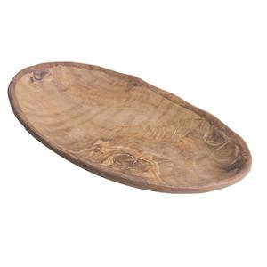 GET Transform Wood Grain Melamine 9.1in x 5.5in Oval Plate - 1dz - 15004081036 