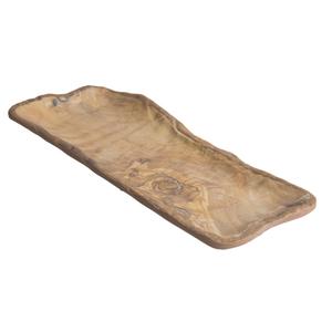GET Transform Wood Grain Melamine 11.8" x 4.9" Oblong Plate - 15004103036