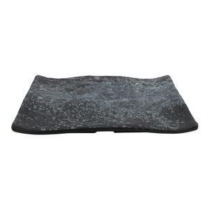 GET Endure Weathered Pewter Melamine 8.25" x 5.7" Platter- 1 Doz - 15005063007