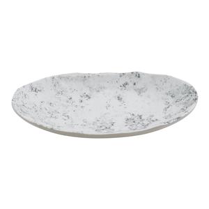 GET Endure Pebble Melamine 9.1" x 5.5" Oval Plate - 1 Doz - 15005081006