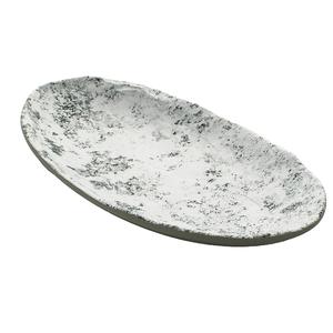 GET Endure Pebble Melamine 12.4" x 7" Oval Plate - 1 Doz - 15005085006