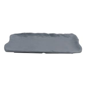GET Endure Weathered Onyx Melamine 9.1" x 4.3" Plate - 4 Doz - 15005101005
