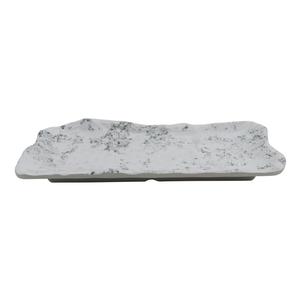 GET Endure Pebble Melamine 9.1" x 4.3" Oblong Plate - 1 Doz - 15005101006