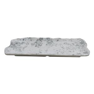 GET Endure Pebble Melamine 10.6" x 4.4" Oblong Plate - 1 Doz - 15005102006