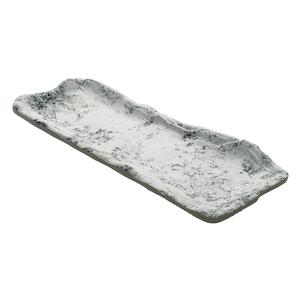 GET Endure Pebble Melamine 11.8" x 4.9" Oblong Plate - 1 Doz - 15005103006