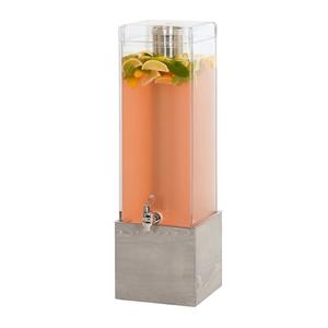Cal-Mil 1527-3-110 Aspen 8.5" x 8.5" Clear Acrylic 3 Gallon Beverage Dispenser