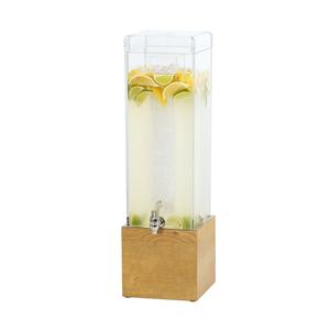 Cal-Mil 1527-3-99 Madera 8.5" x 8.5" Clear Acrylic 3 Gallon Beverage Dispenser