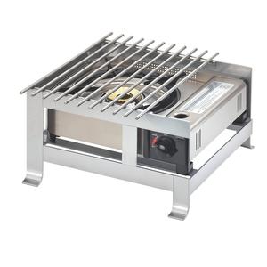 Cal-Mil 1576-74 SoHo 14in x 13.75in x 7.25"H Silver Butane Stove Frame 