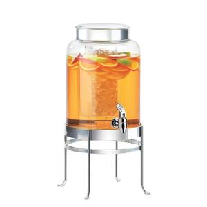 Cal-Mil 1580-2-74 SoHo 10" x 12" Clear 2 Gallon Beverage Dispenser