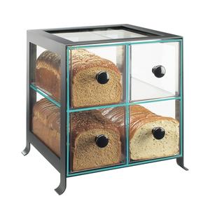 Cal-Mil 1586-13 SoHo 14in x 13in Clear Acrylic 2-Tier Countertop Bread Case 