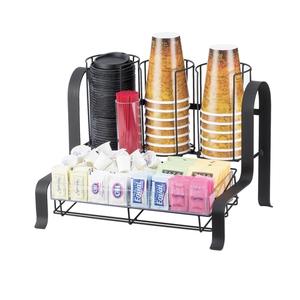 Cal-Mil 1594-13 SoHo 15.75inx 11.75"Black (6) Compartment Condiment Organizer 