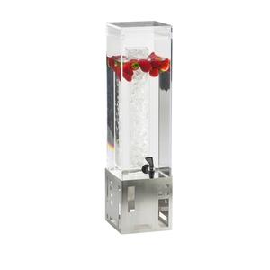 Cal-Mil 1602-3-55 Squared 7.5" x 9.5" Clear 3 Gallon Beverage Dispenser