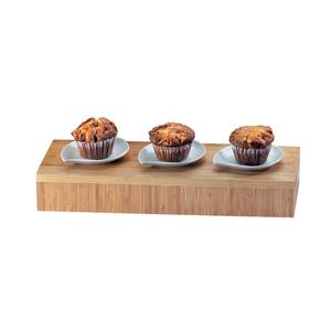 Cal-Mil 166-3-60 Bamboo 20in x 7in x 3"H Rectangular Display Riser 