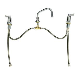 Fisher 16860 Deck Mount Lavatory Faucet Control Valve w/ 6" Swing Spout