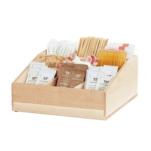 Cal-Mil 1714-71 Blonde 12in x 12in Natural Maple Wood Multi-Section Organizer 