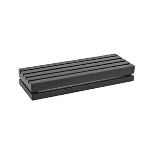 Cal-Mil 1943-3-96 Midnight Bamboo 20in x 7in x 3"H Rectangular Crate Riser 