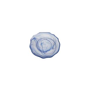 Mikasa Hospitality 1967-64 Ardacam Blue & White Glass 8.3in Dia. Plate - 2dz 