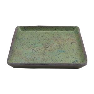 GET Chefoward Spruce Melamine 4in x 4in Square Plate - 2dz - 20030-SP 